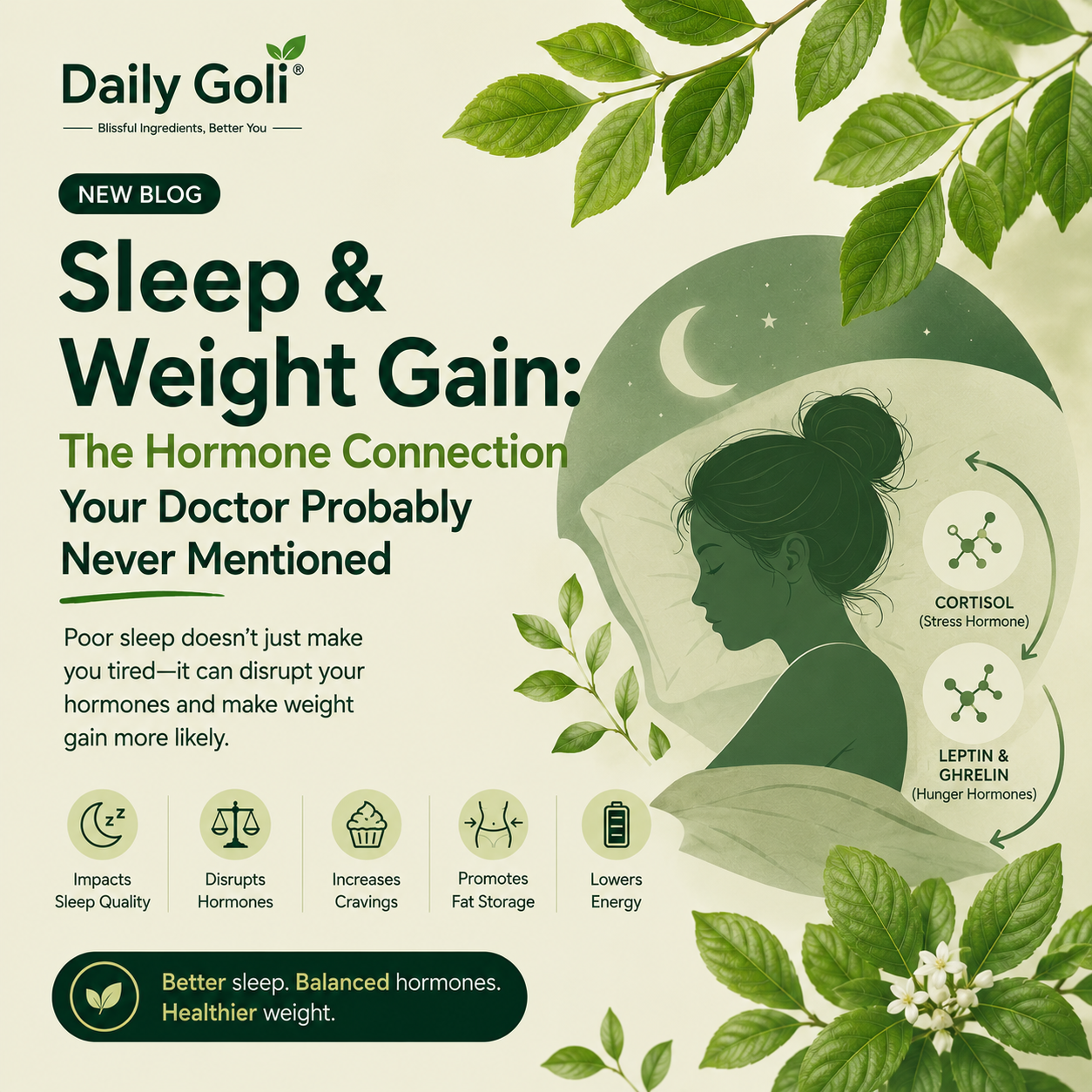 Sleep & Weight Gain: The Hormone Connection Your Doctor Probably Never Mentioned