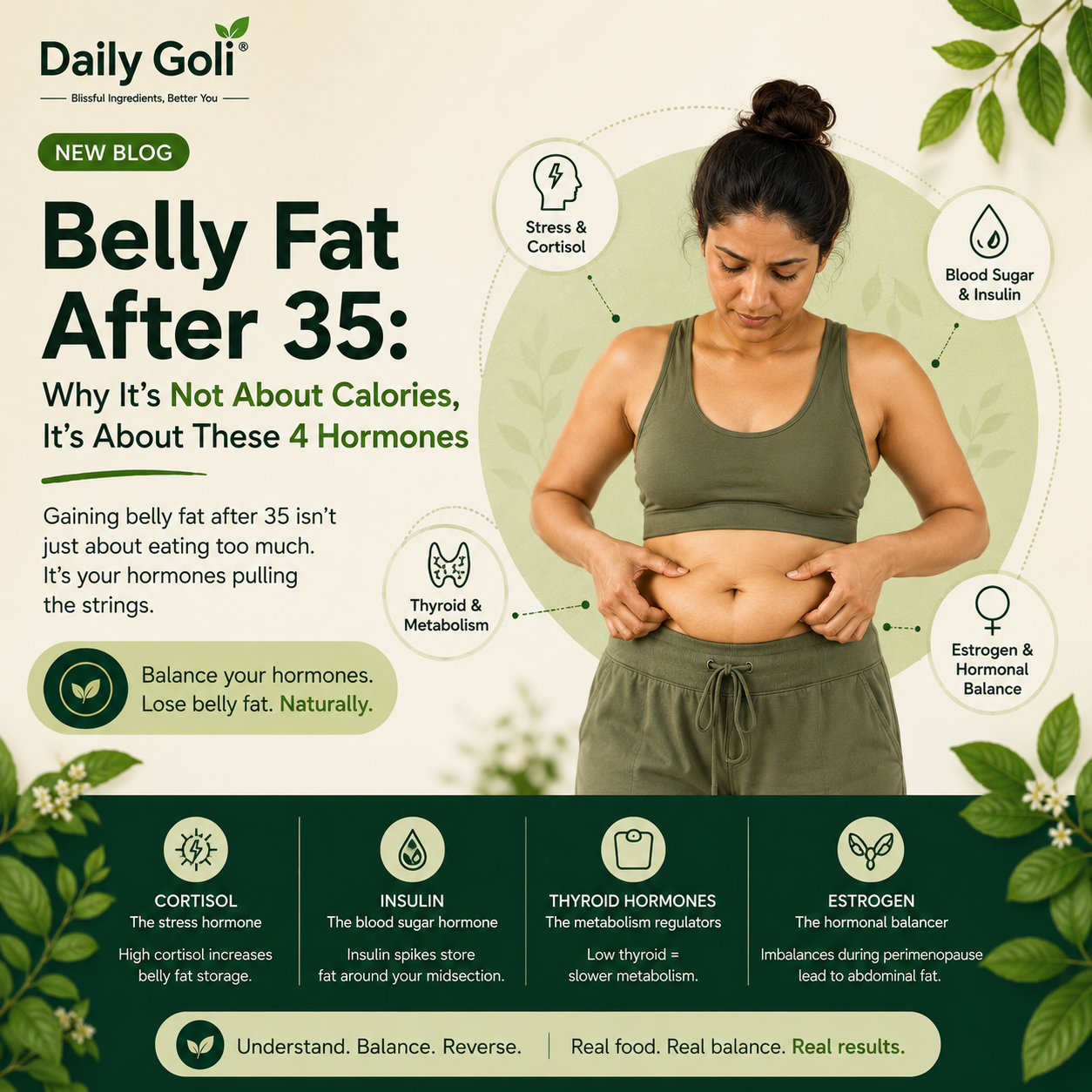 Belly Fat After 35: Why It's Not About Calories — It's About These 4 Hormones