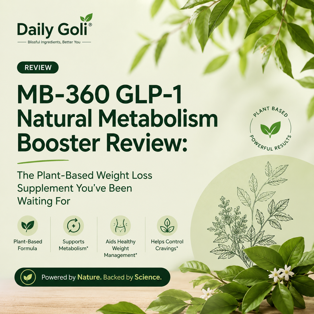 MB-360 GLP-1 Natural Metabolism Booster Review: The Plant-Based Weight Loss Supplement You've Been Waiting For
