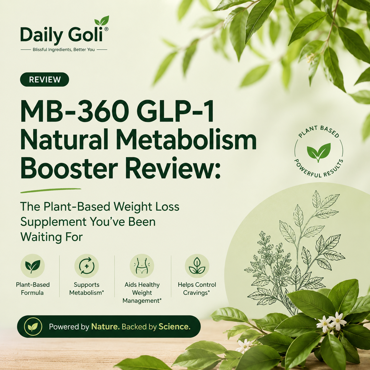 MB-360 GLP-1 Natural Metabolism Booster Review: The Plant-Based Weight Loss Supplement You've Been Waiting For